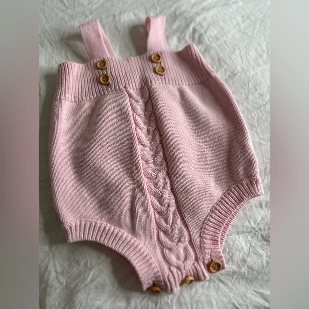 Baby Pink onesie size 3-6 months